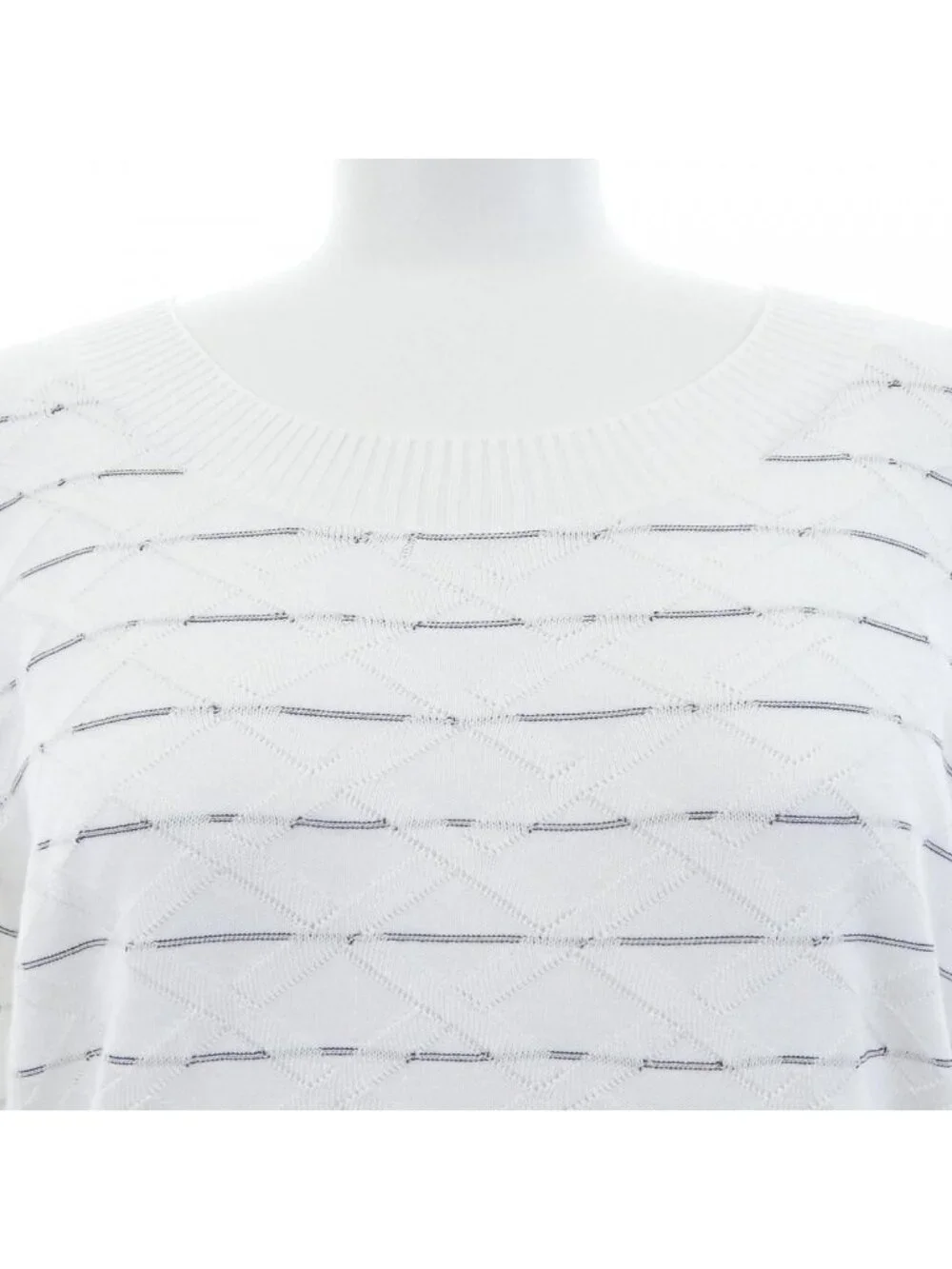 Chanel Knit Sweater White